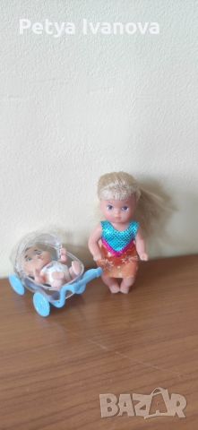 Малка кукличка с количка и бебе, снимка 7 - Кукли - 45317179