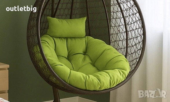 Градинска висяща люлка тип гнездо,яйце–Промоция!, снимка 7 - Градински мебели, декорация  - 52305264