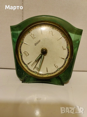 Руски будилници Слава и немски Art Deco, снимка 3 - Антикварни и старинни предмети - 53915021