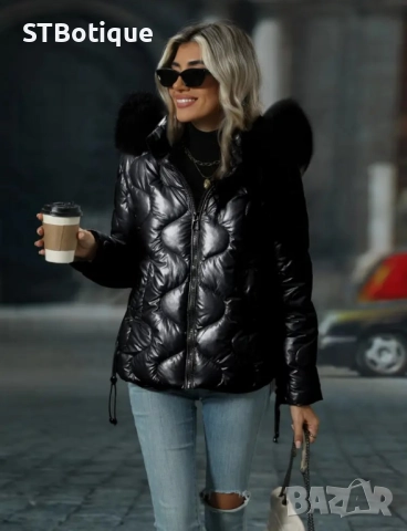 🧥 Дамско шикозно зимно яке с подвижна качулка | STBoutique ❄️, снимка 5 - Якета - 52013583