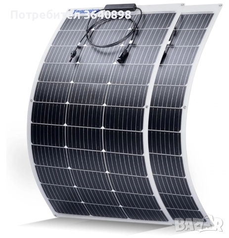 100W гъвкав слънчев панел, снимка 3 - Друга електроника - 52636324