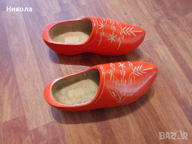 Антикварни холандски дървени обувки Klog, снимка 2 - Антикварни и старинни предмети - 53958856