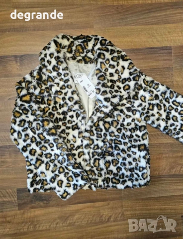 НАМАЛЕНО Дамско Палто в Леопардов Принт , снимка 3 - Якета - 52860636