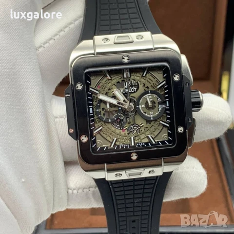 Мъжки часовник Hublot Square Bang Unico с кварцов механизъм