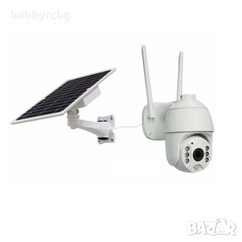 Соларна WIFI безжична управляема HD камера за видеонаблюдение със слот за карта памет, снимка 5 - HD камери - 46393672
