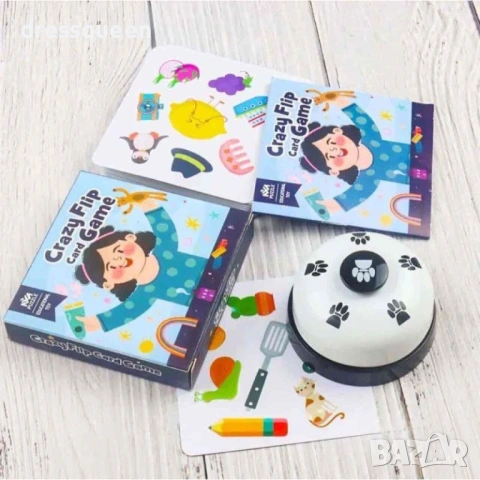 4698 Семейна настолна игра Crazy Flip – Предизвикателство за бързи реакции и фокус