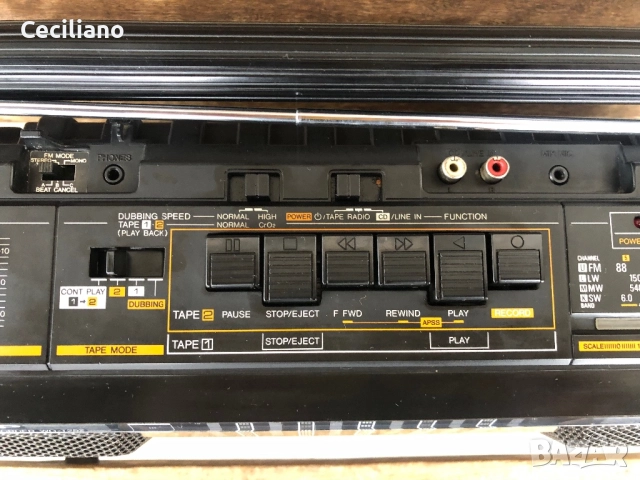 Радиокасетофон Sharp WQ-T252H (BK), снимка 10 - Радиокасетофони, транзистори - 52668378