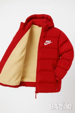 Nike Детско Червено Зимно Яке 3-4г 5-6г 9-10г 11-12г 15-16г Код Детски Находки30, снимка 3 - Детски якета и елеци - 52634491