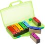 CeleMoon Музикална играчка ксилофон 8 ноти за деца, цветни резонаторни звънчета със страхотни звуци, снимка 2