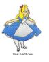 Алиса в Страната на Чудесата апликация за дреха дрехи самозалепваща се нашивка, снимка 1 - Други - 45237013