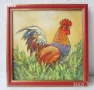 Петли, петлета, петел, петле, Мима / Art by MiMa, картина, rooster oil on canvas painting, снимка 7