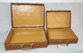 Чифт екзотични плетени куфари, снимка 8
