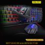 RGB геймърски комплект- клавиатура, мишка, подложка мишка, слушалки - КОД 8816, снимка 2