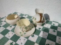 Комплект ръчно рисувани съдове Belleek Ирландия - 2, снимка 3