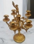 Позлатен Бронзов Свещник , снимка 1