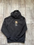 Спортна черна памук памучна  ватирана блуза суичър суитшърт с качулка мече, снимка 3