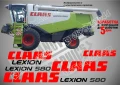 CLAAS Lexion 570 стикери надписи, снимка 5