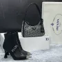 Дамски боти Fendi👢Versace👢Prada - Налични различни цветове Код D1485, снимка 5