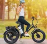 500W 48V 20" Електрически Хибрид Велосипед Триколка FAT TIRE , снимка 2