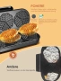 Гофретник FOHERE King Size Waffle Iron,Гаранция, снимка 7