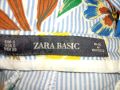 Zara S- Памучен  лек комфортен панталон с флорален принт  и висока талия , снимка 10