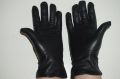 Черни Дамски Ръкавици От Естествена Кожа Размер S, снимка 1 - Ръкавици - 45423309