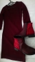 Дамска рокля цвят бордо , снимка 3