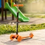 Детска сгъваема тротинетка 21st Scooter със светещи силиконови колела – Оранжева, снимка 1