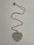 Сребърно синджирче с висулка сърце, проба 925(4), снимка 1