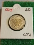 Сребърна монета 25 цента 1905г. Америка рядка за КОЛЕКЦИОНЕРИ 52344, снимка 1