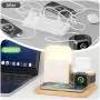Нова Зарядна станция с аларма, лампа и MagSafe за iPhone/Watch/Pods, снимка 6