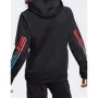 Мъжки суитчър ADIDAS Train Icons 3-Stripes Fleece Hoodie Black, снимка 2