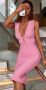 Розова рокля , снимка 1 - Рокли - 46041044
