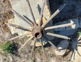 Част от каруца, мост, мостове, декорация, колело, колелета, снимка 1