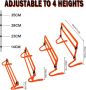 Футболен тренировъчен комплект YHOTOGEA, координационна стълба 6 м с 20 конуса, регулируеми препятст, снимка 3