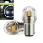  2 броя LED крушки BA15s бяла светлина 12V/24V за автомобил и камион, снимка 1
