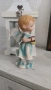 Винтидж порцеланов ангел с акордеон Vintage Angel Musician Playing Accordion Figurine , снимка 2
