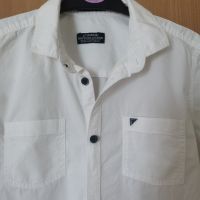 Бяла риза с къс ръкав за момче на LC Waikiki 8 - 9 год 128 - 134см, снимка 1 - Детски ризи - 45535563