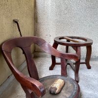 Стари бръснарски столове, снимка 2 - Антикварни и старинни предмети - 45836181