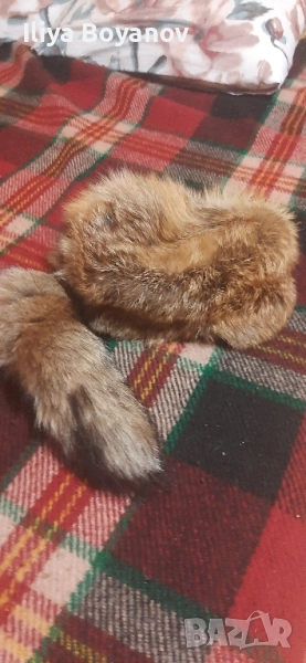 Шапка от лисича кажа размер 60, снимка 1