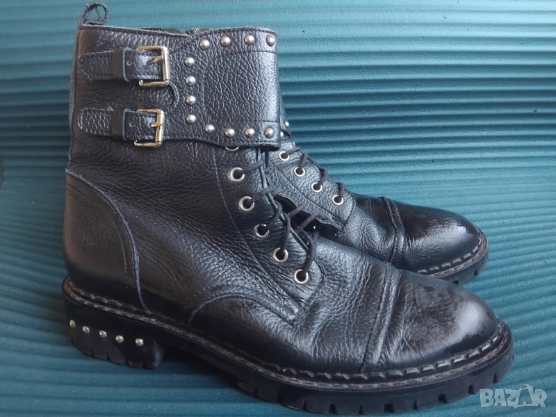 Eva Minge 100% оригинални дамски ботуши естествена кожа, 38 номер, снимка 1