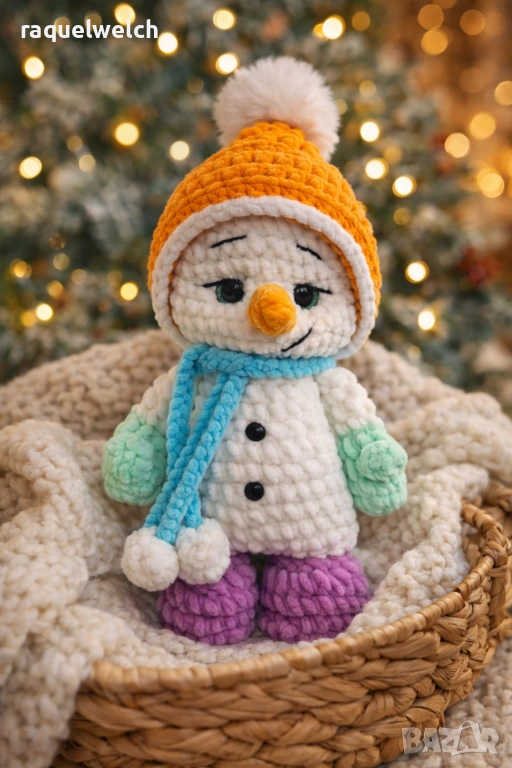 Ръчно Изплетени Снежни Човеци "Амигуруми", снимка 1