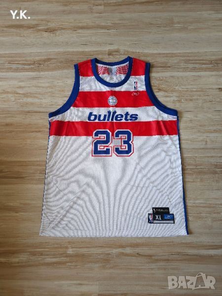 Оригинален мъжки баскетболен потник Reebok x Washington Bullets (Wizards) NBA x Jordan, снимка 1