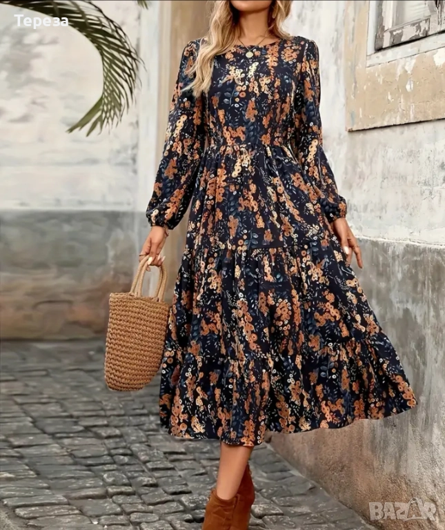 🆕️ Цветна рокля / XXL, снимка 1