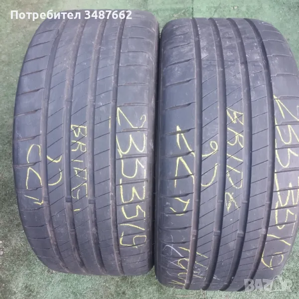 235 35 19 BRIDGESTONE 2бр.летни дот 2022г , снимка 1