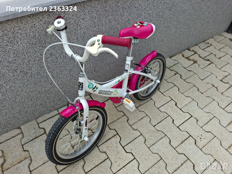 Детски велосипед 16" с помощни колела, снимка 1