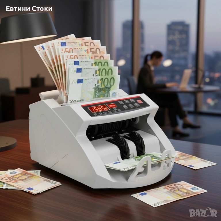 Професионална машина за броене на евро и лев, снимка 1