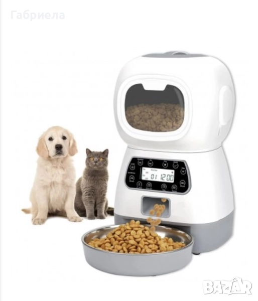 Автоматична хранилка за кучета и котки 2,5л, снимка 1