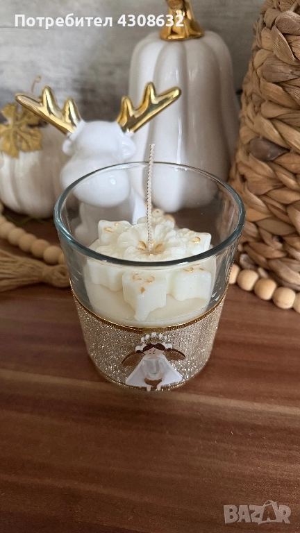 Коледна свещ, снимка 1