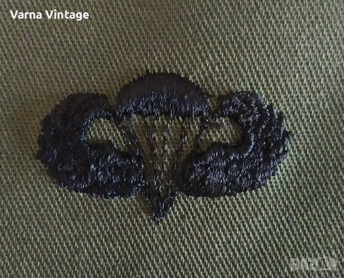 Нашивка паршютиста армии САЩ (Army Basic Parachutist Badge Jump Wings), снимка 1